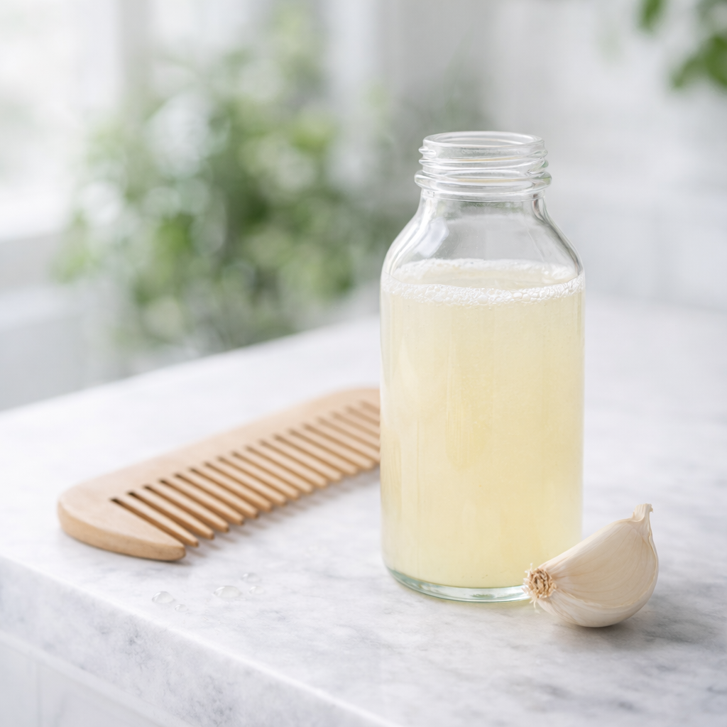 Knoblauchsaft für das Haarwachstum: Ein uraltes Rezept zur Stimulierung der Kopfhaut.