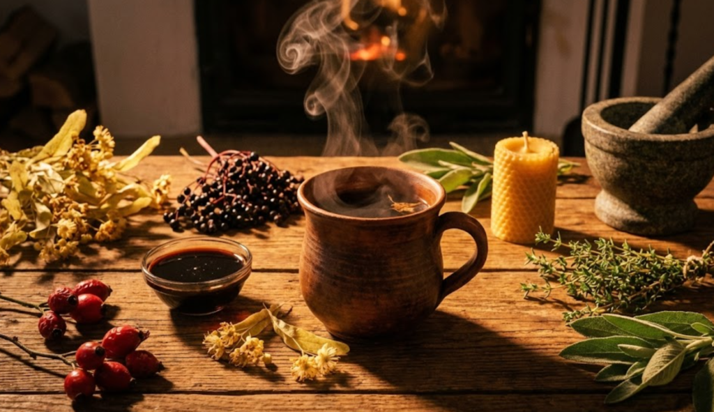 Stärken Sie Ihr Immunsystem mit anatolischen und europäischen Hausmitteln. Alles über Lindenblütentee, Holunder und die richtige Anwendung der Schwitzkur.