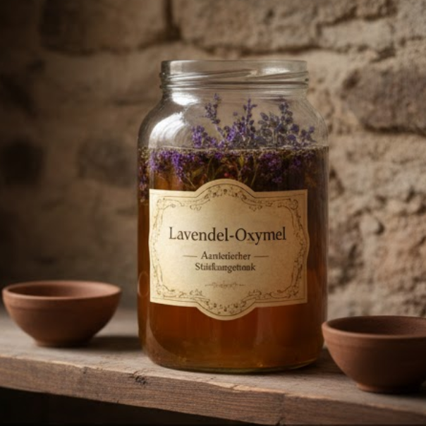 Traditionelles anatoliches Lavendel-Oxymel Rezept mit Honig und Essig