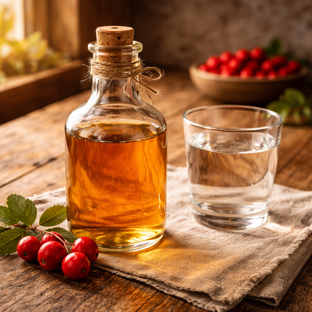 Anatolischer Alıç-Essig: Eine traditionelle Methode zur sanften Unterstützung des Blutdrucks und der Gefäßgesundheit.