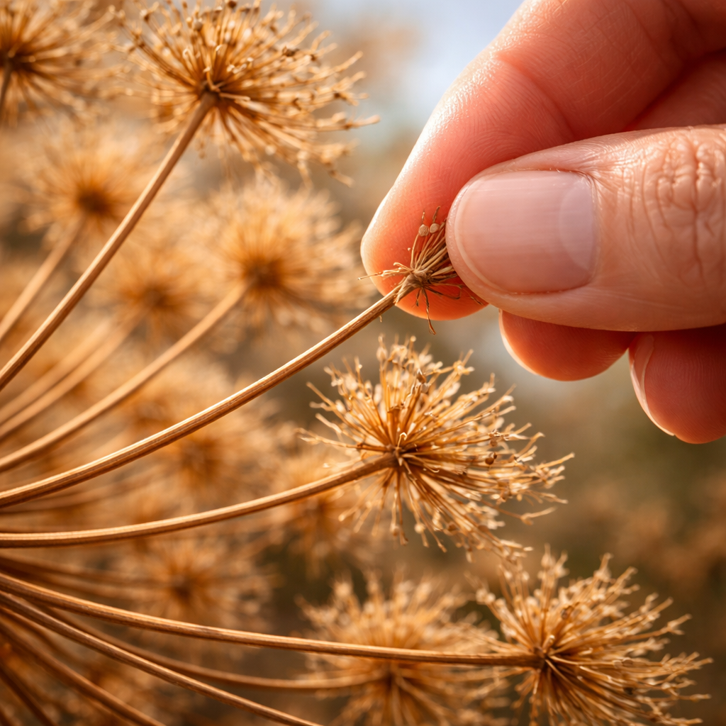 Die traditionelle Nutzung der Zahnstocher-Ammei als natürliches und antiseptisches Hilfsmittel zur Zahnpflege.