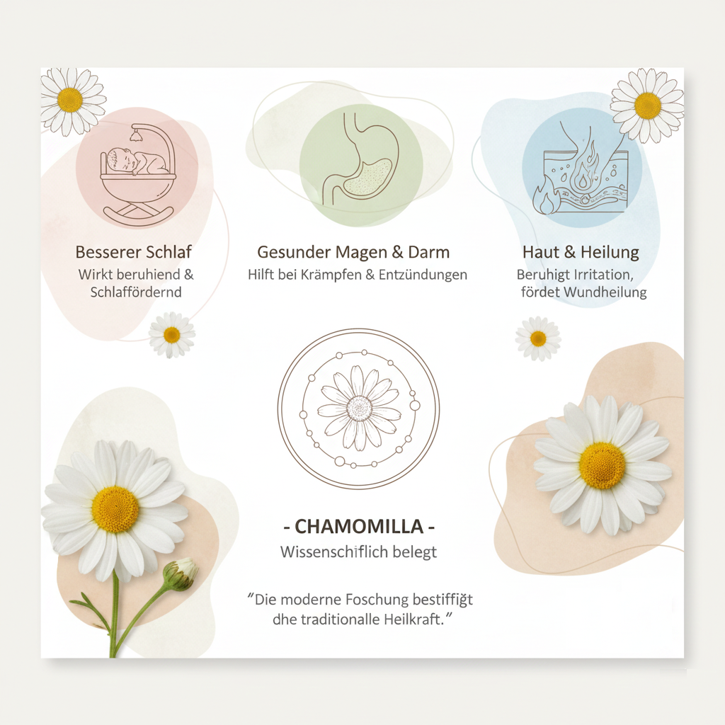 Unterschied zwischen Echter Kamille und Hundskamille Illustration