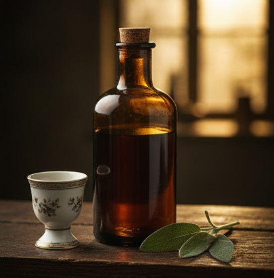 Starker Salbei-Aufguss zum Gurgeln bei Halsschmerzen und Entzündungen